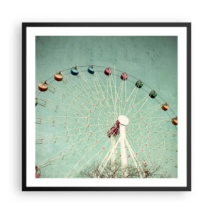 Plakát v černém rámu - Zveme vás k zábavě - 60x60 cm