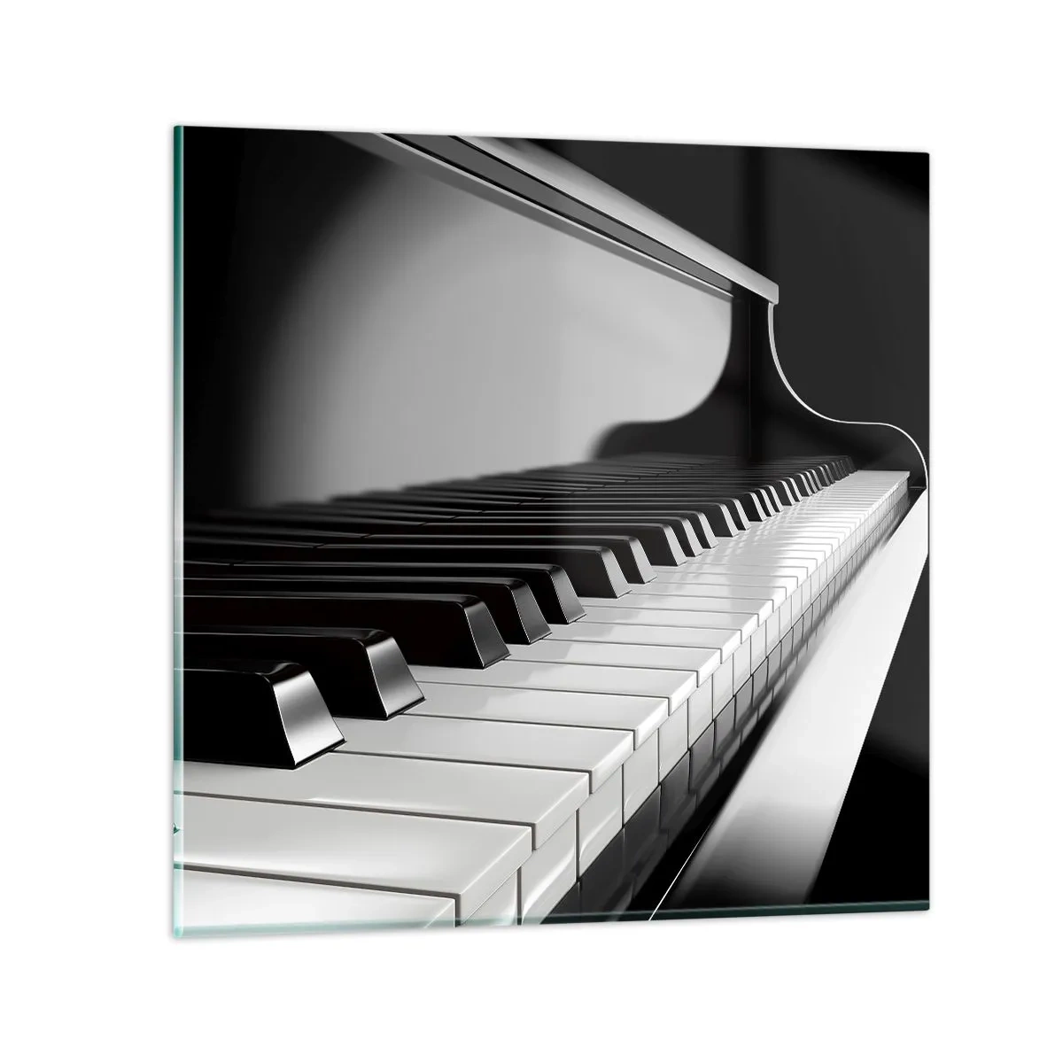 Obraz na skle - Harmonie tvarů a barev - 50x50 cm