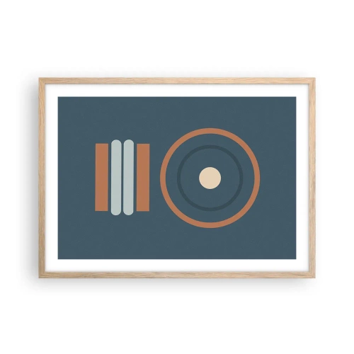 Plakát v rámu světlý dub - Podstata věcí - 70x50 cm