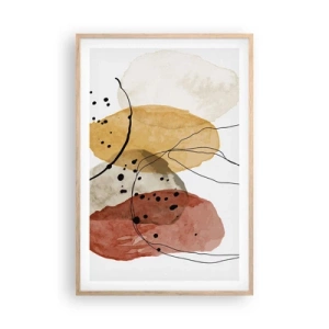 Plakát v rámu světlý dub - Jako lehký, průzračný vzduch - 61x91 cm