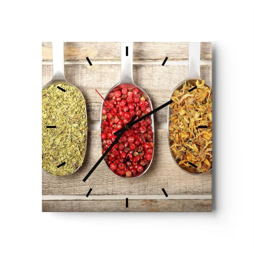 Nástěnné hodiny - Kuchyňská magie - 30x30 cm