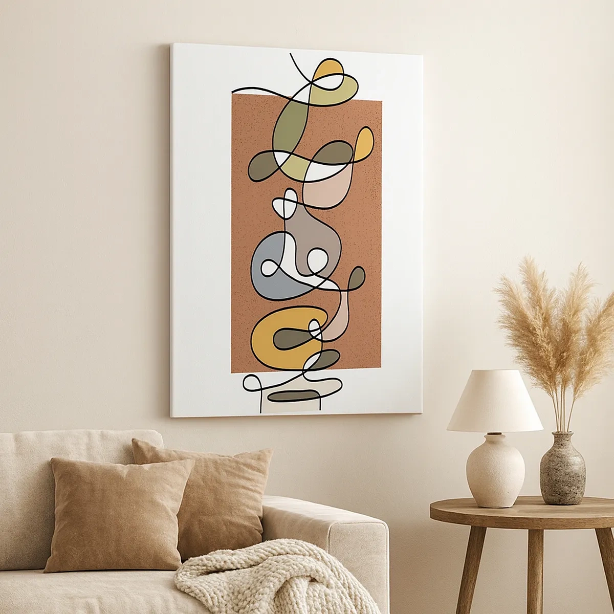 Obraz na plátně - Abstrakce, která stojí za úsměv - 50x70 cm