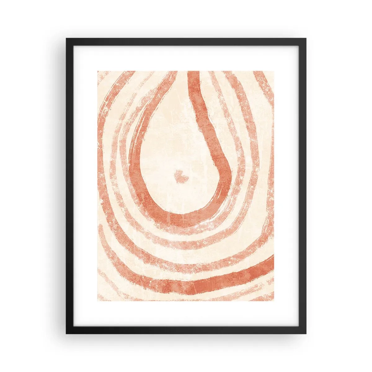 Plakát v černém rámu - Korálové kruhy – kompozice - 40x50 cm