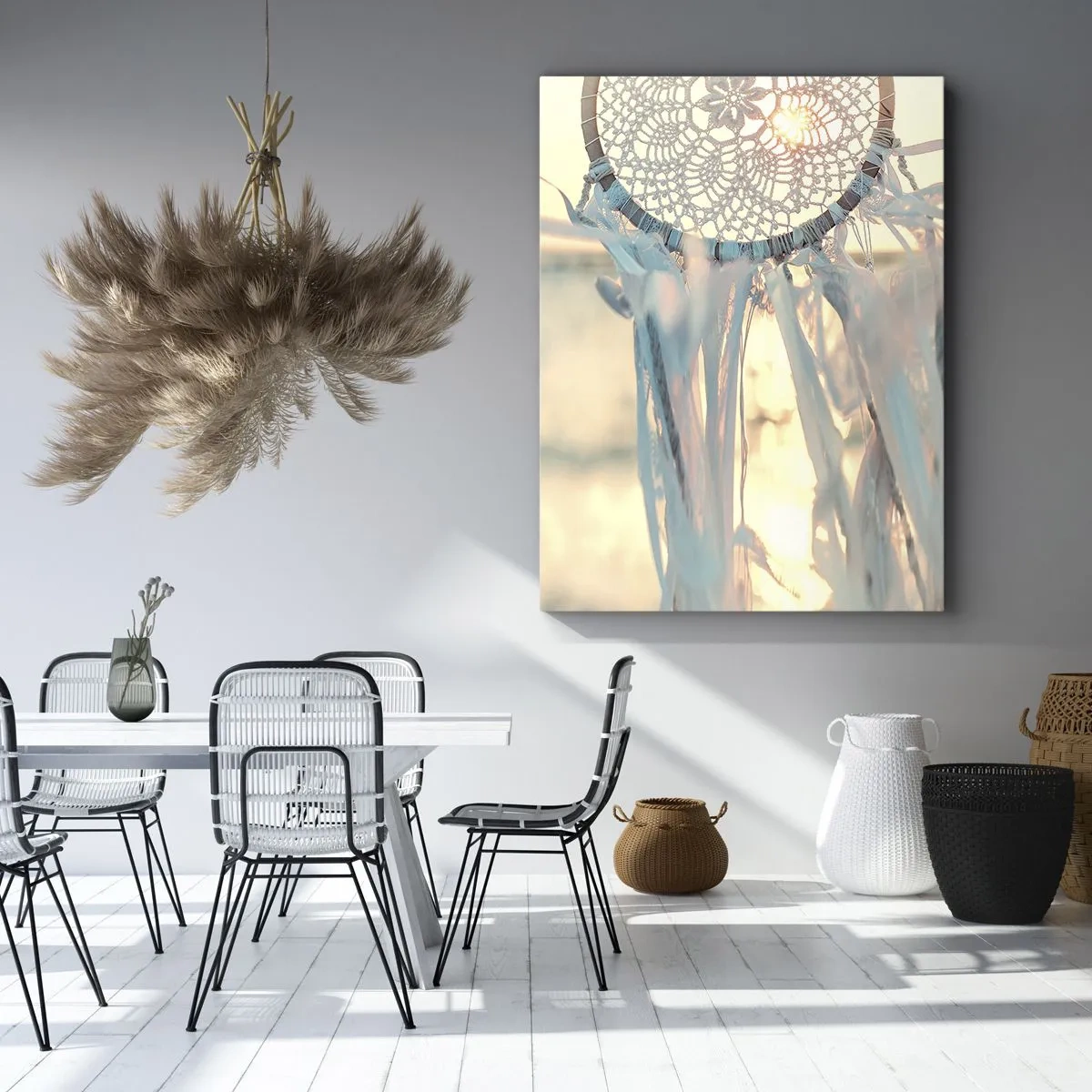 Obraz na plátně - Krajkový totem - 50x70 cm