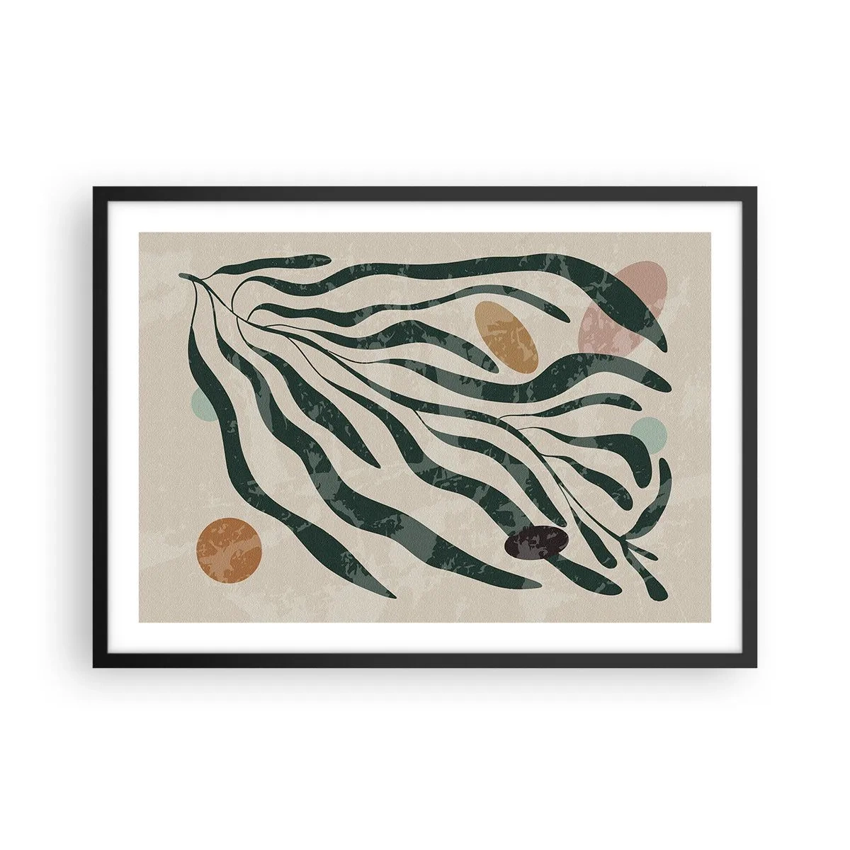 Plakát v černém rámu - Uprostřed zeleně - 70x50 cm