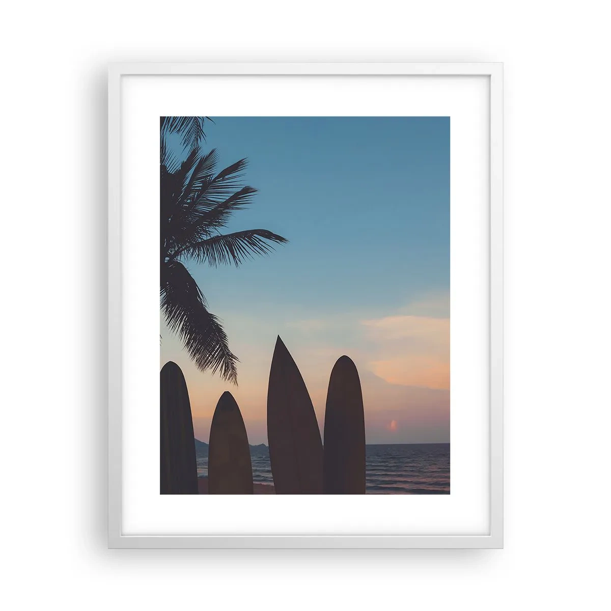 Plakát v bílém rámu - Zítra bude také zábava - 40x50 cm