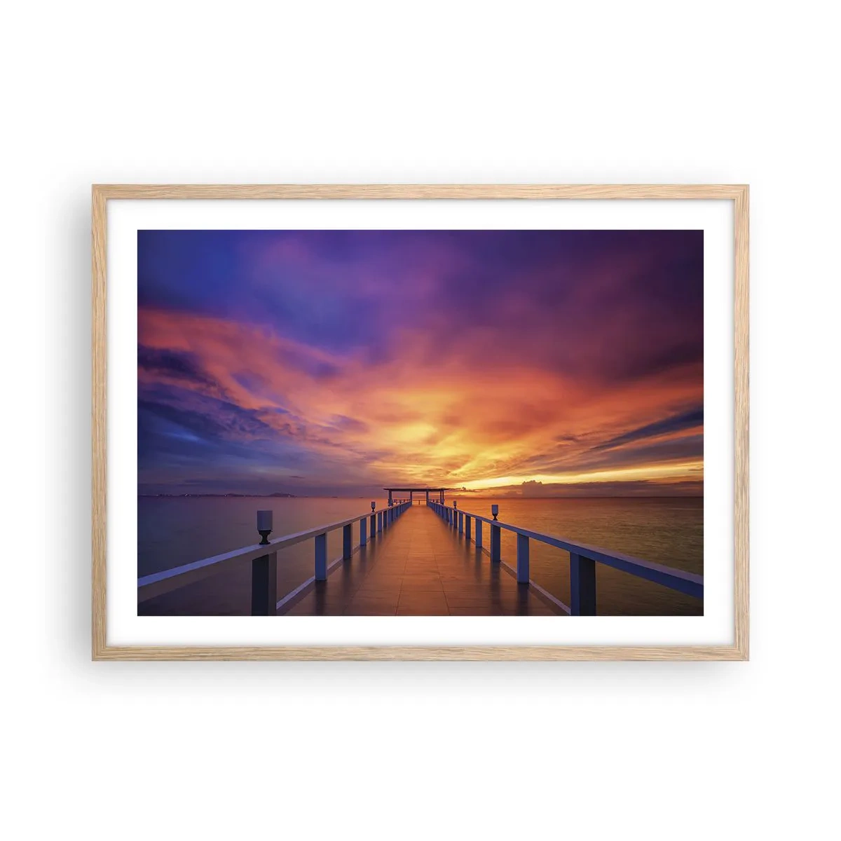 Plakát v rámu světlý dub - Bez konce - 70x50 cm