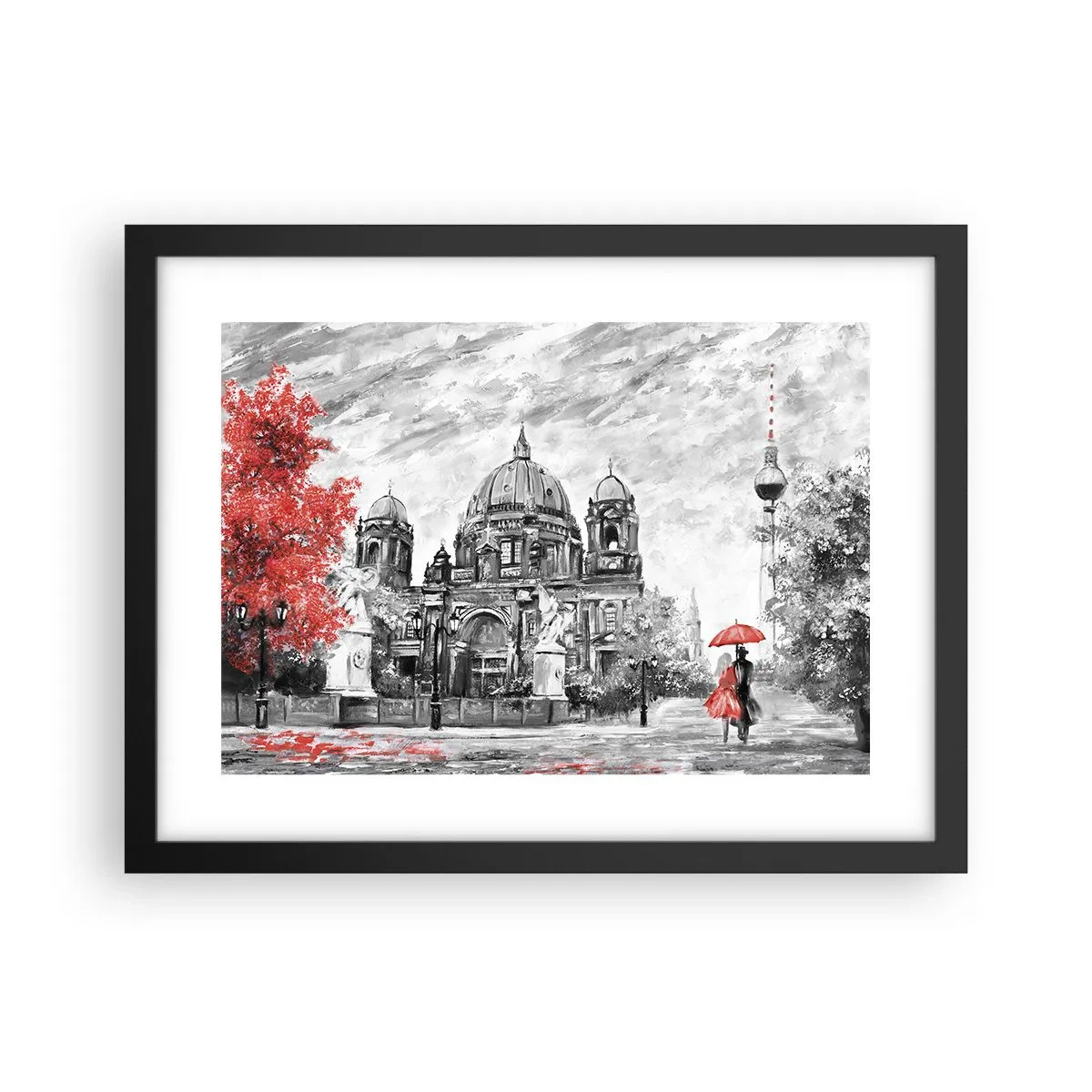 Plakát v černém rámu - Berlínské setkání - 40x30 cm