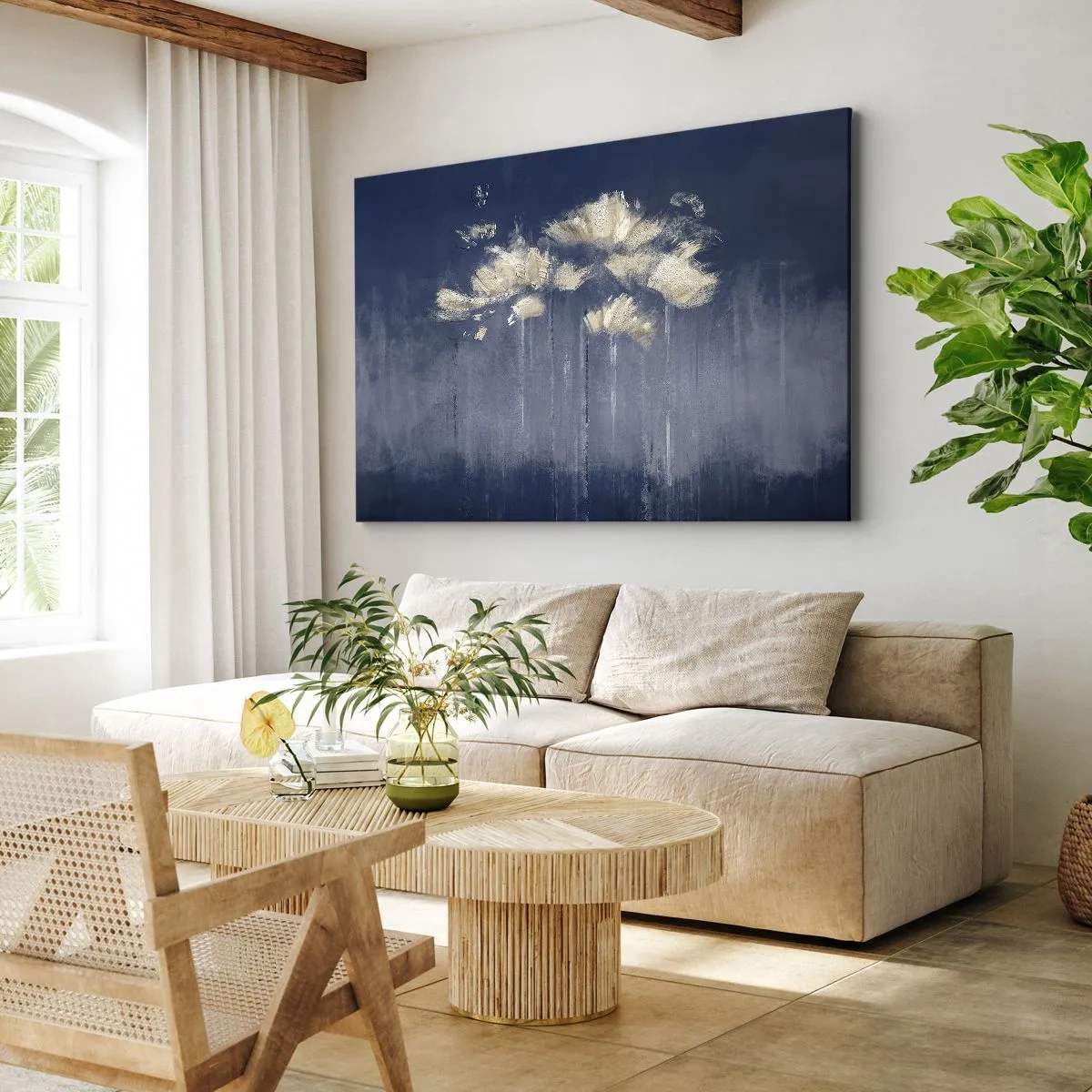Obraz na plátně - Jako okvětní lístky ve větru - 100x70 cm