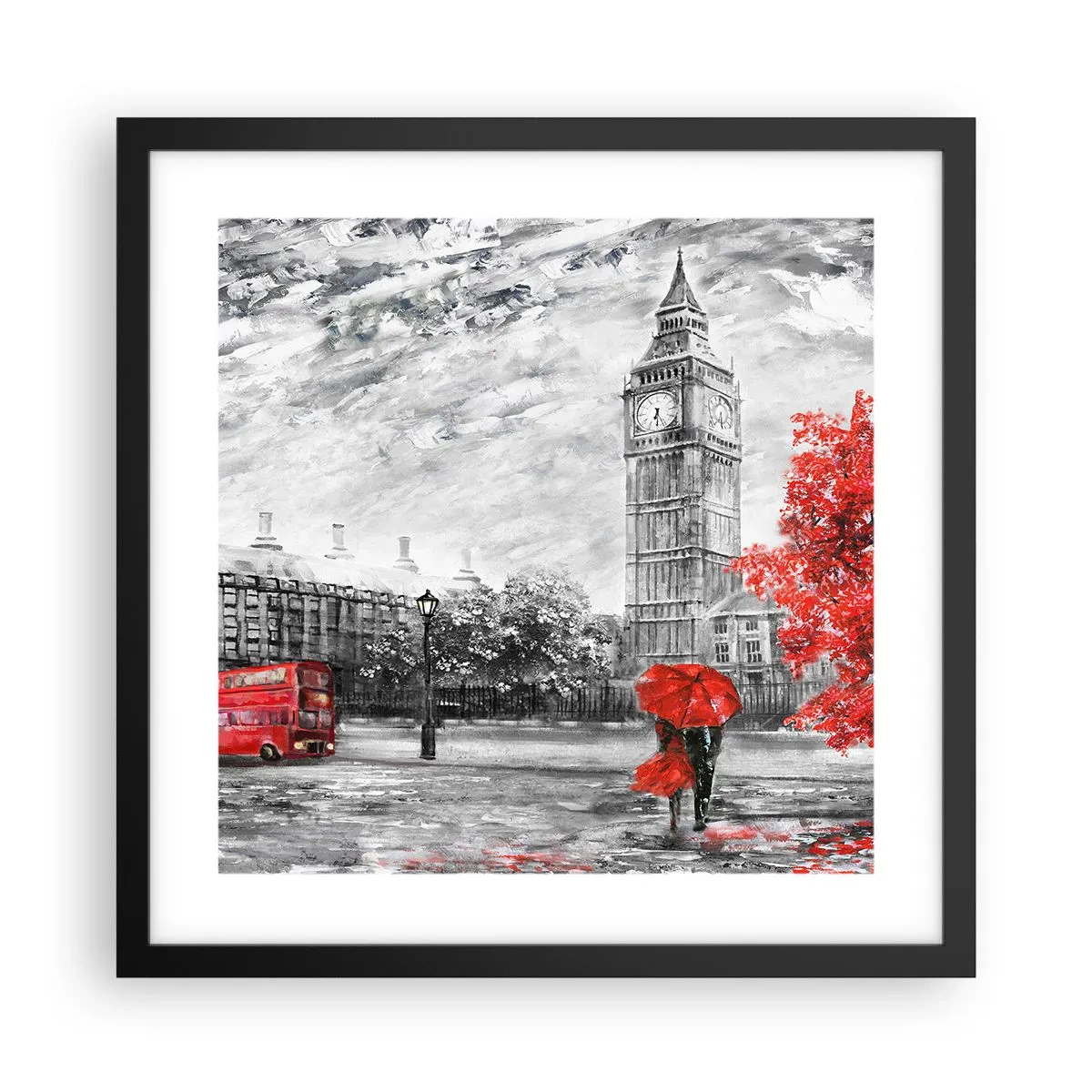 Plakát v černém rámu - Vzrušující den - 40x40 cm