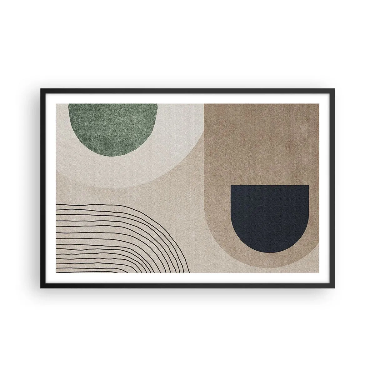 Plakát v černém rámu - Něžnost oválu - 91x61 cm