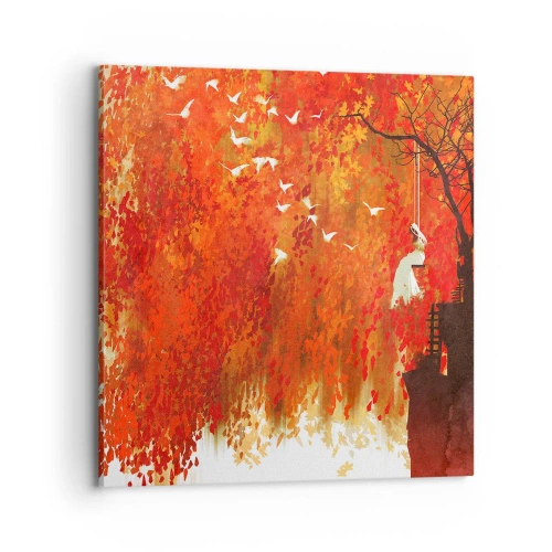 Obraz na plátně - Poletí s nimi? - 70x70 cm