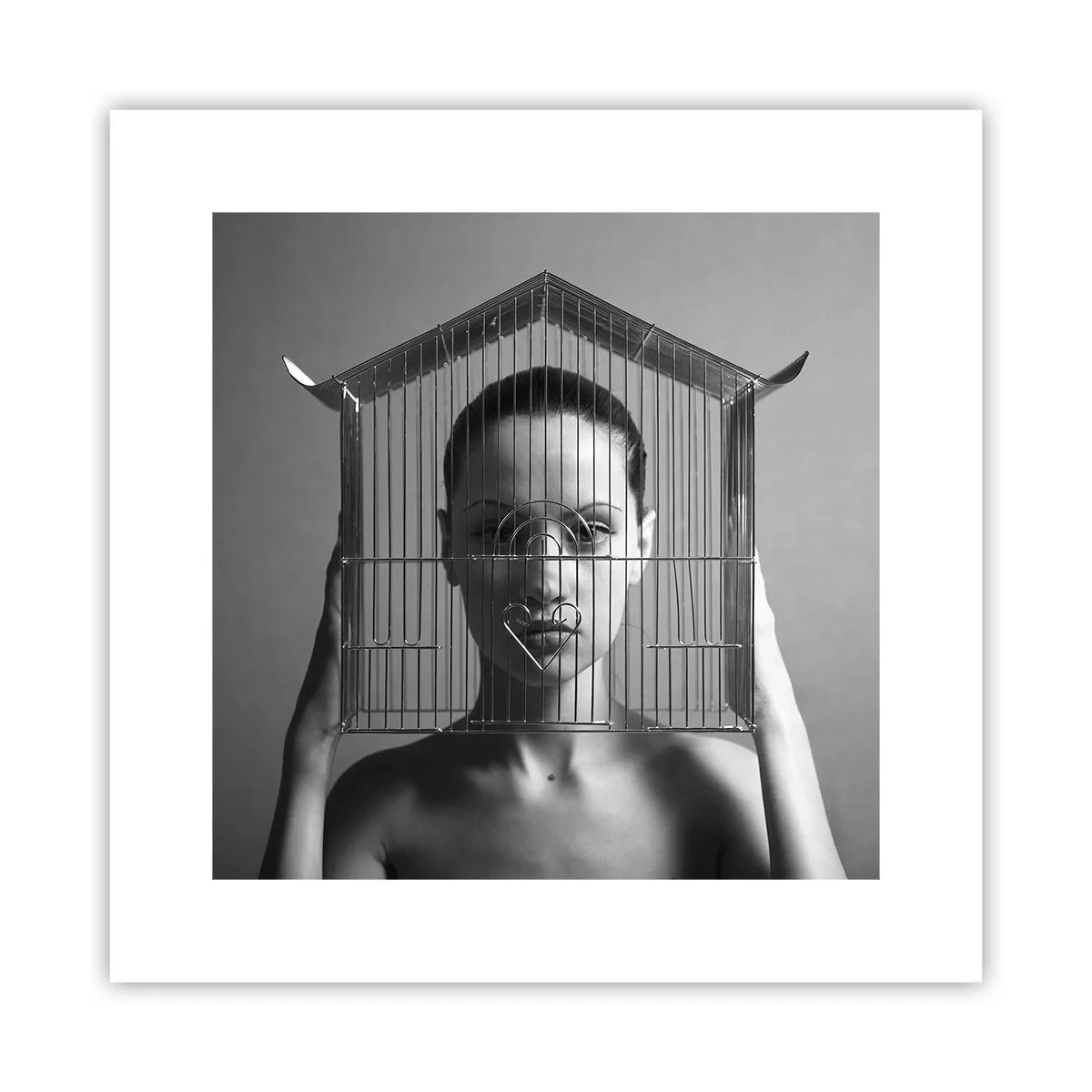 Plakát - Tak trochu surrealistický portrét - 30x30 cm