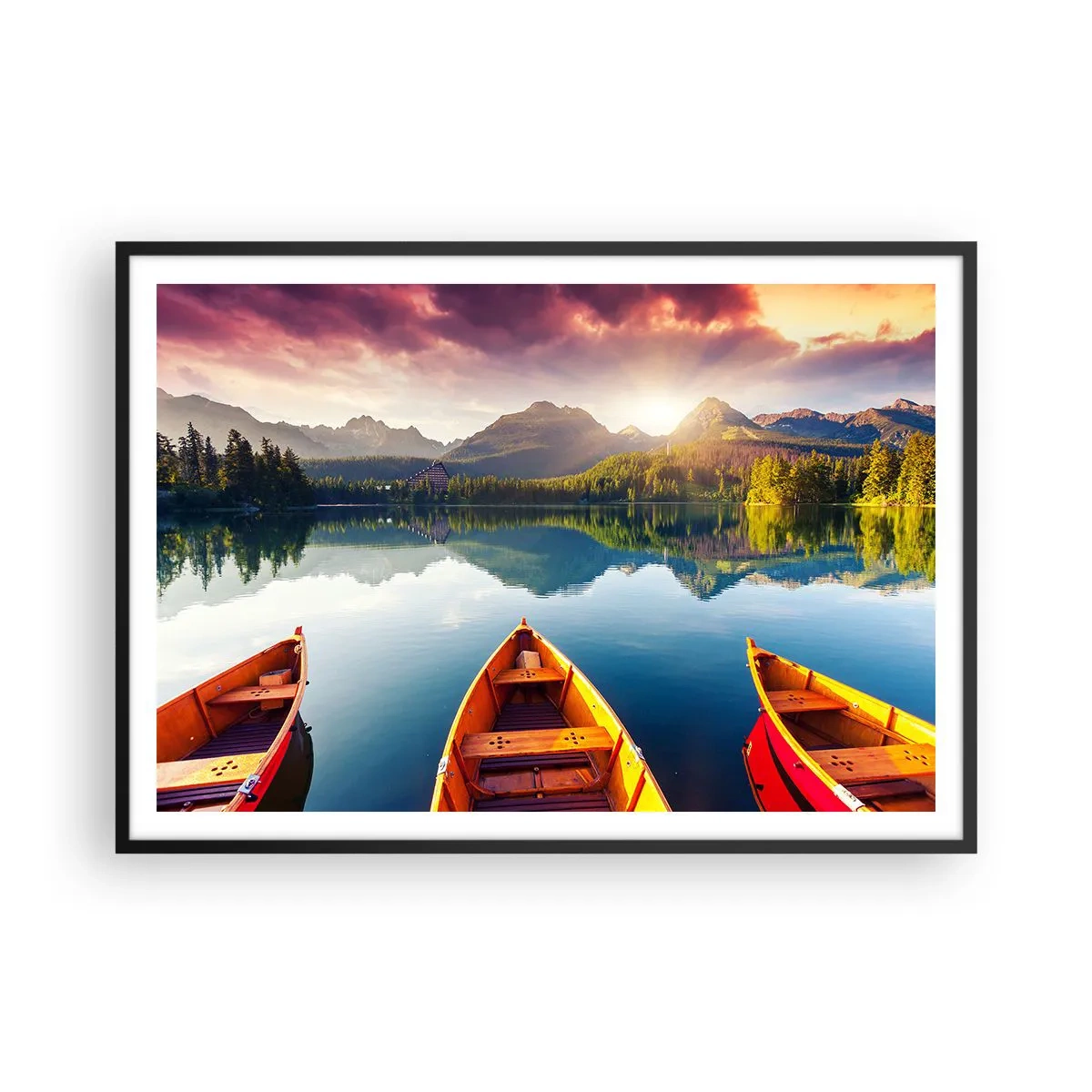 Plakát v černém rámu - Nic proti přírodě - 100x70 cm