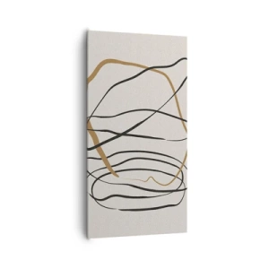 Obraz na plátně - Kompozice – tanec ve smyčce - 65x120 cm
