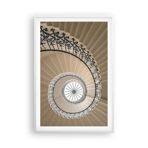 Plakát v bílém rámu - Uvnitř mušle - 61x91 cm