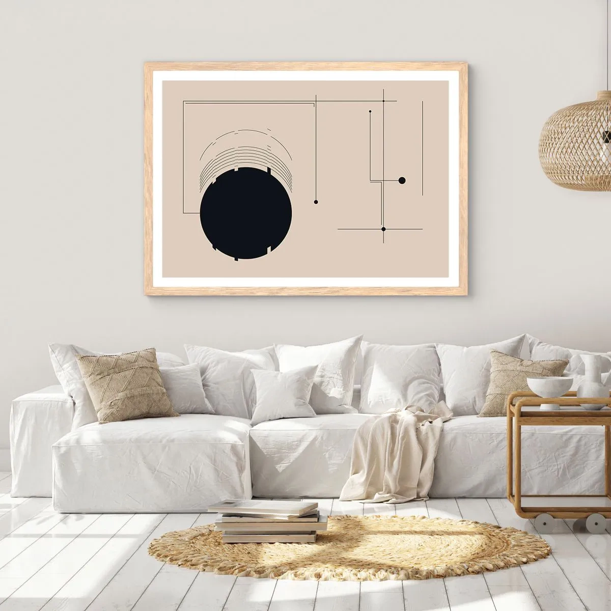 Plakát v rámu světlý dub - Pružná a dynamická kompozice - 100x70 cm