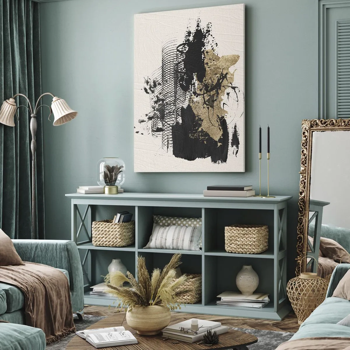 Obraz na plátně - Kompozice s vášní - 70x100 cm