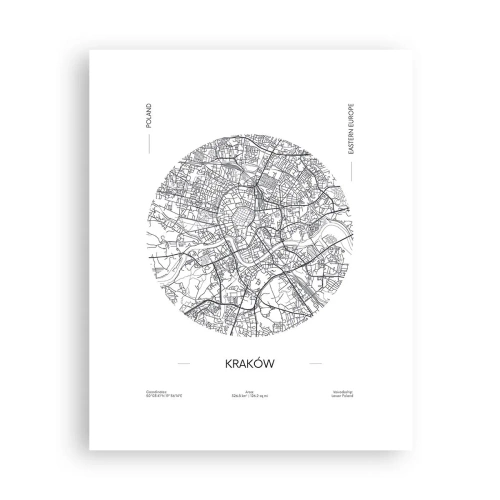 Plakát - Anatomie Krakova - 40x50 cm