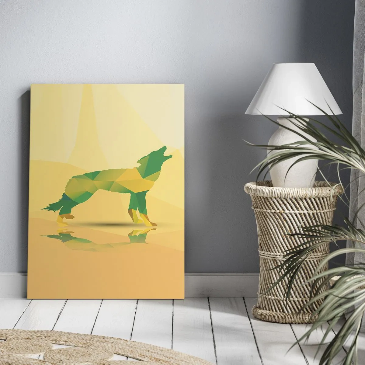 Obraz na plátně - Samotný vlk - 50x70 cm
