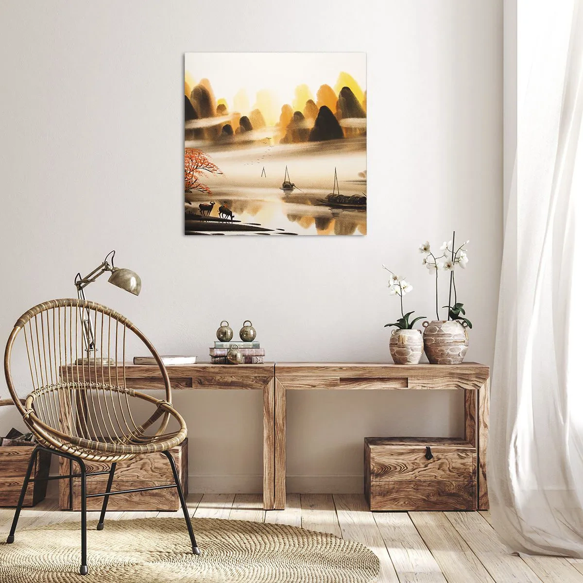 Obraz na plátně - Dál než na Dálném východu - 70x70 cm