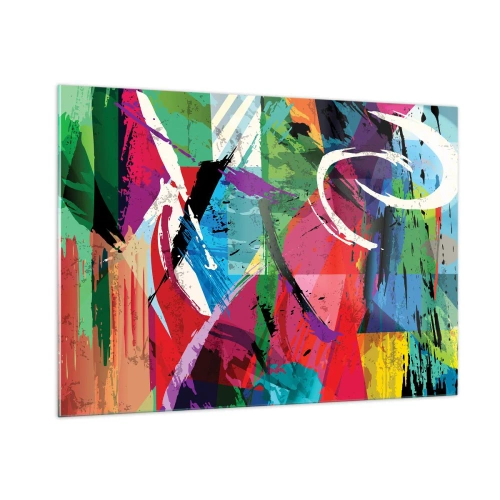 Obraz na skle - Rychle, živě a čile - 100x70 cm