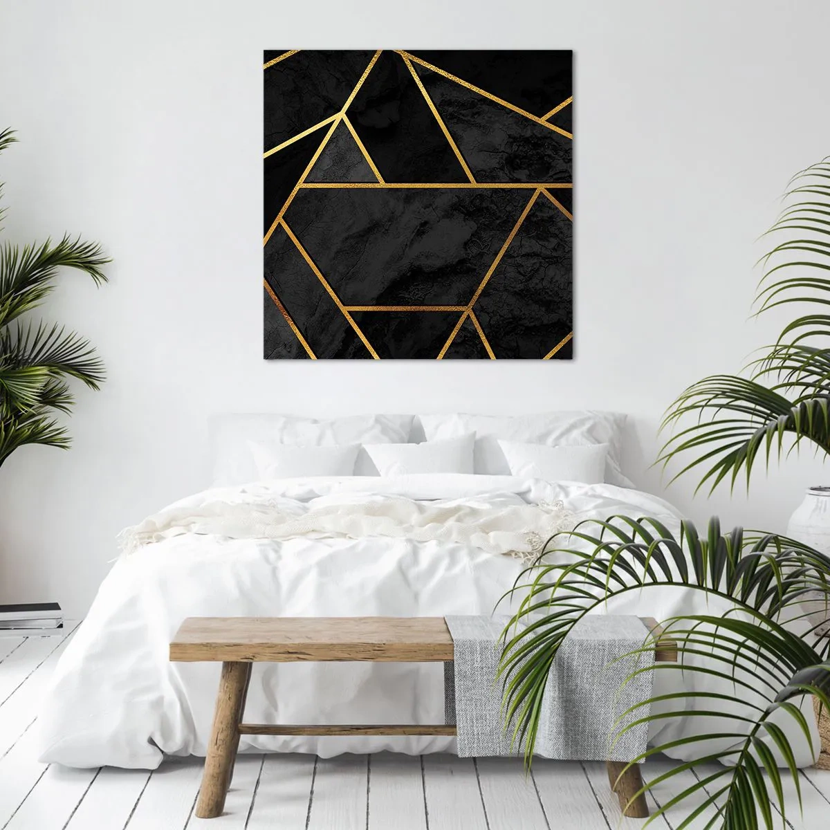 Obraz na plátně - Temnota a světlo - 40x40 cm