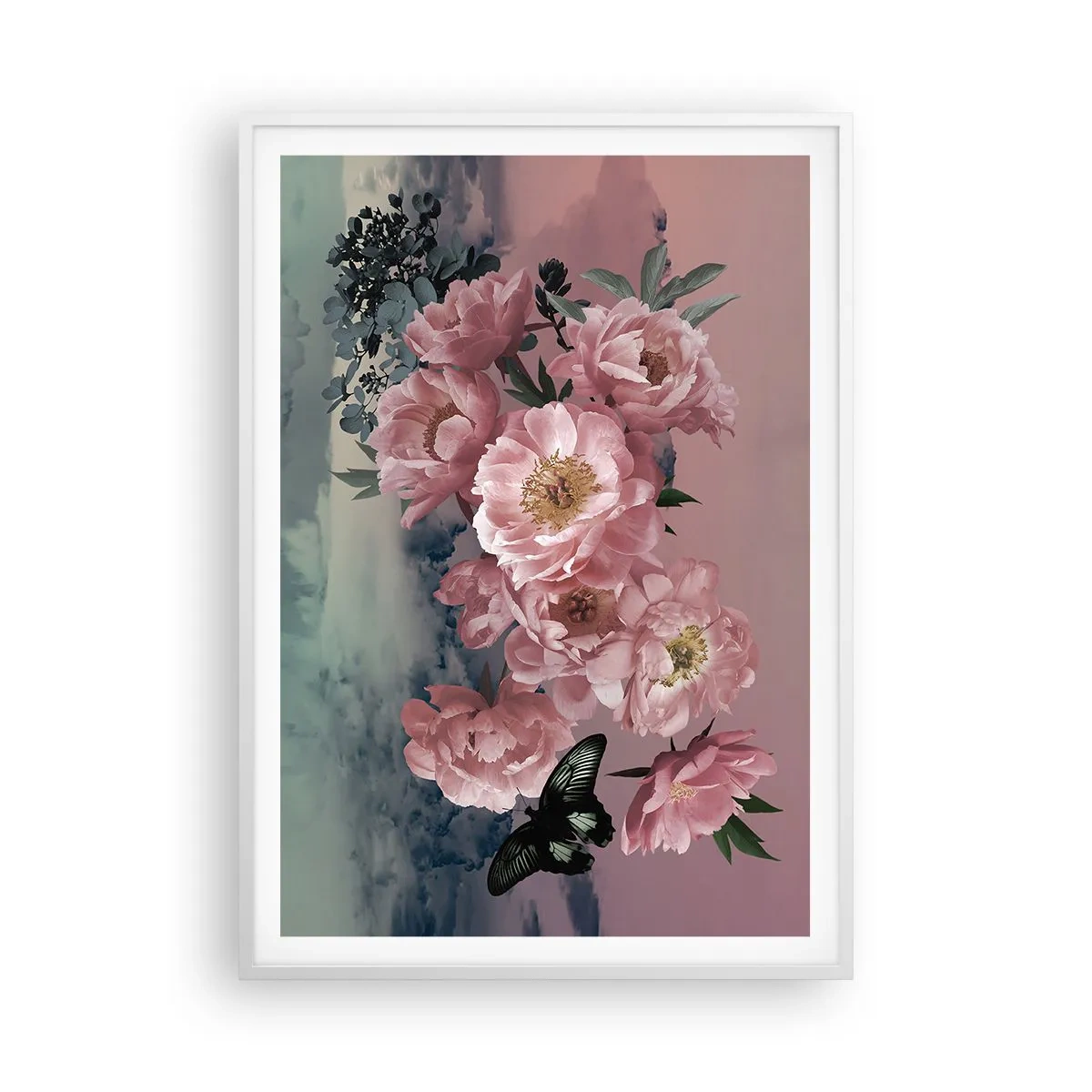 Plakát v bílém rámu - Vrchol romantismu - 70x100 cm