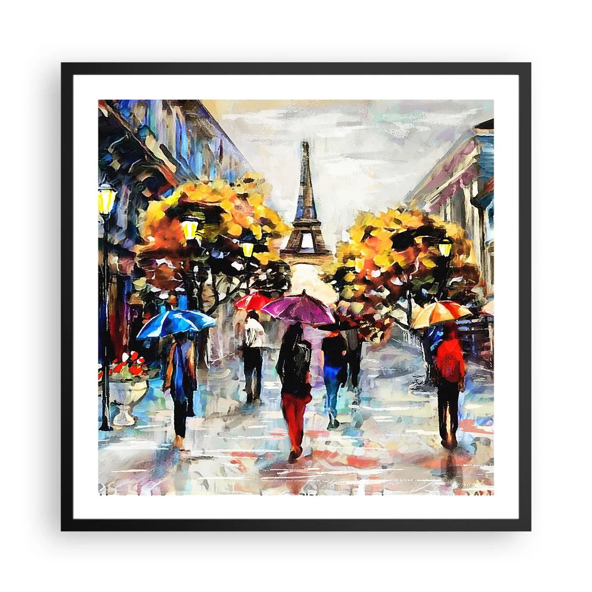 Plakát v černém rámu - Na podzim zvlášť krásný - 60x60 cm