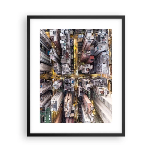 Plakát v černém rámu - Pozdrav z Hongkongu - 40x50 cm