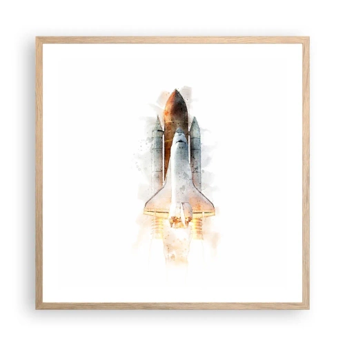 Plakát v rámu světlý dub - Průzkumníci do toho - 60x60 cm