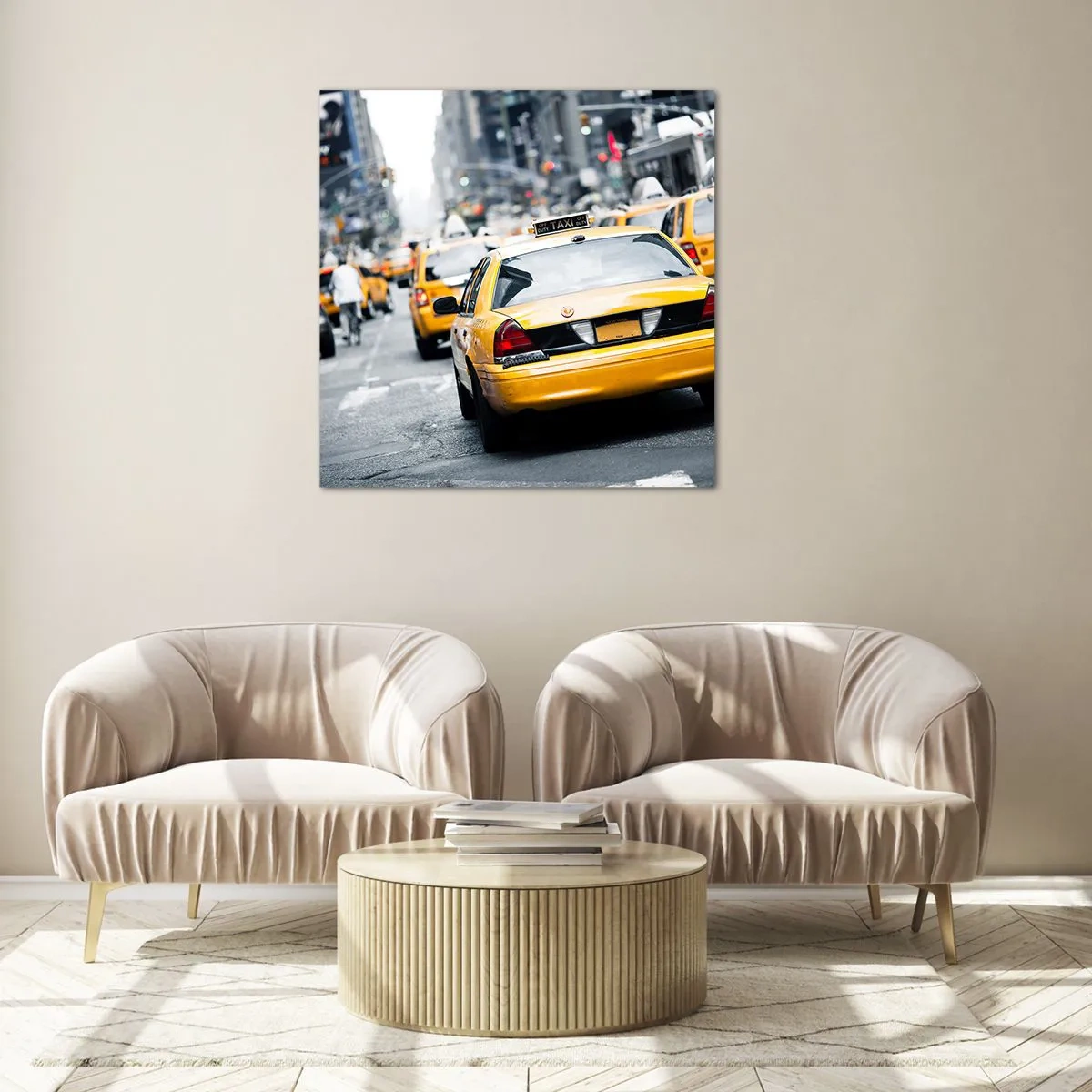 Obraz na skle - Pouze v tomto městě - 30x30 cm