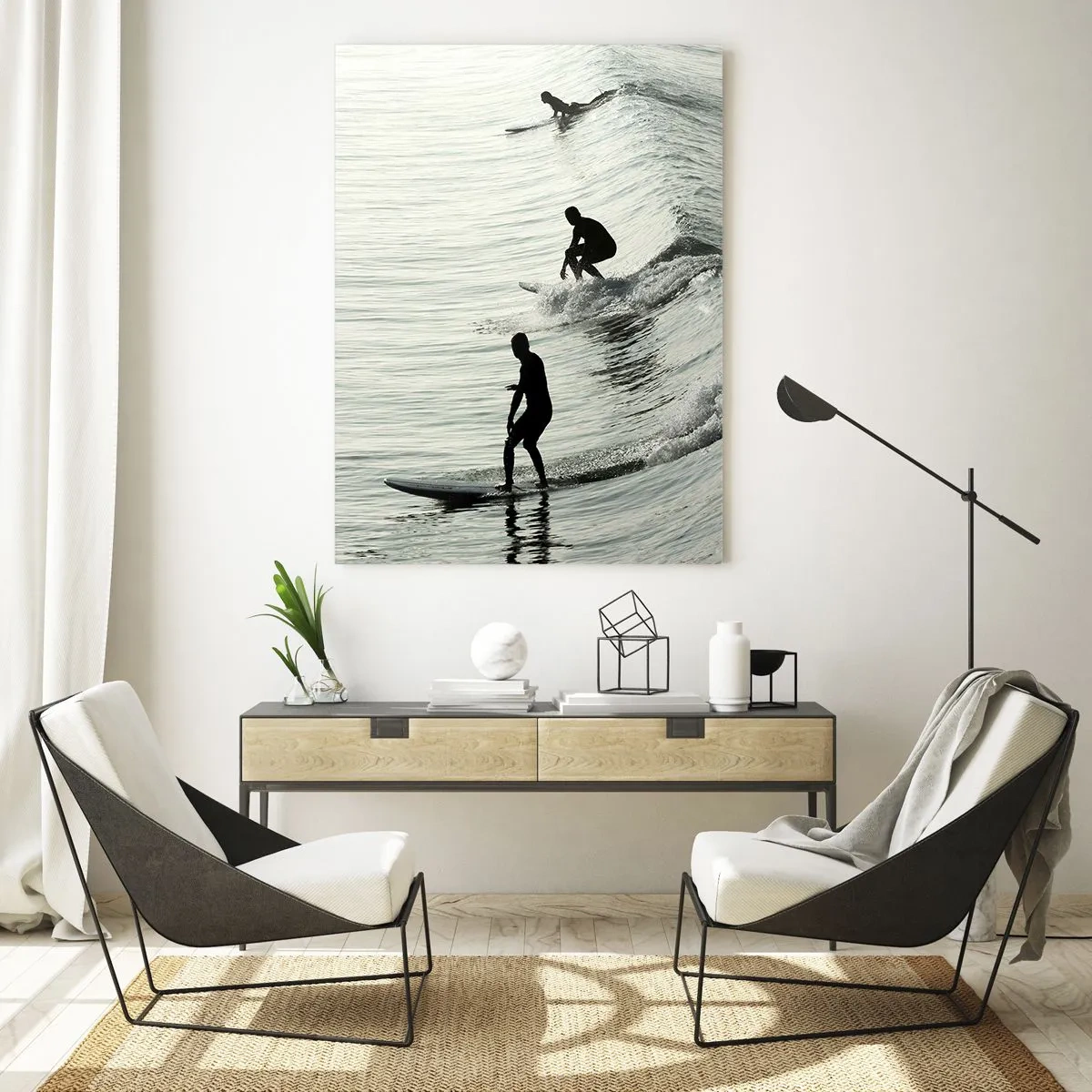 Obraz na skle - Za vlnou - 50x70 cm