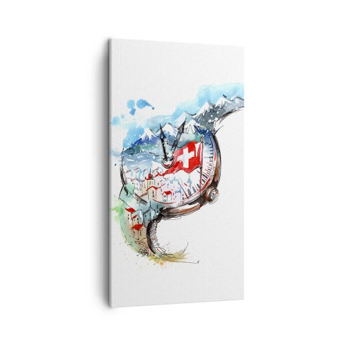 Obraz na plátně - Duch Švýcarska - 45x80 cm