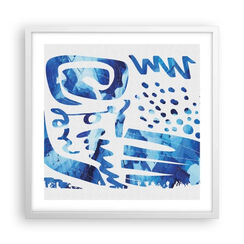 Plakát v bílém rámu - Zpět ke kořenům - 50x50 cm