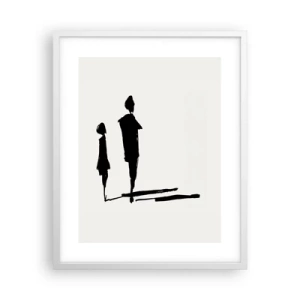 Plakát v bílém rámu - Určitě spolu? - 40x50 cm