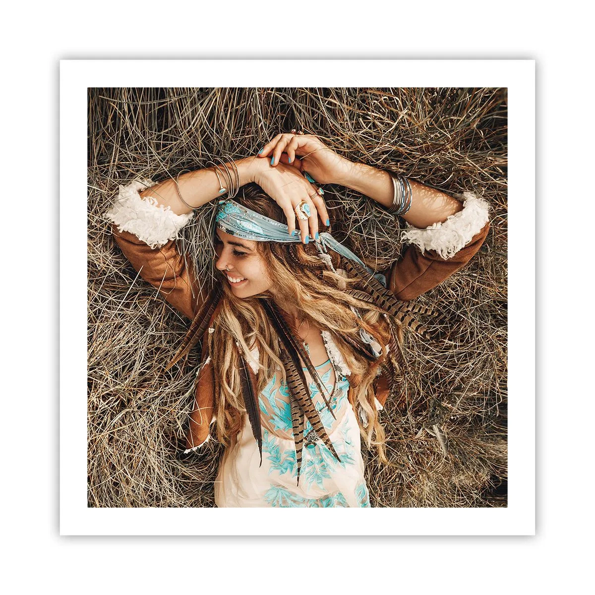 Plakát - Na cestě do léta lásky - 60x60 cm