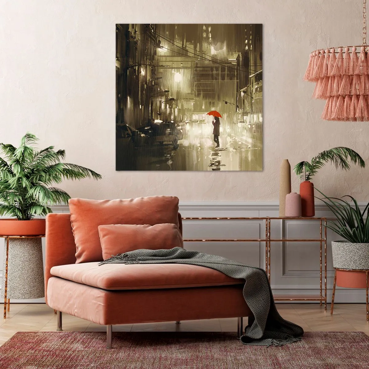 Obraz na plátně - Sama, ale ne osamělá - 70x70 cm