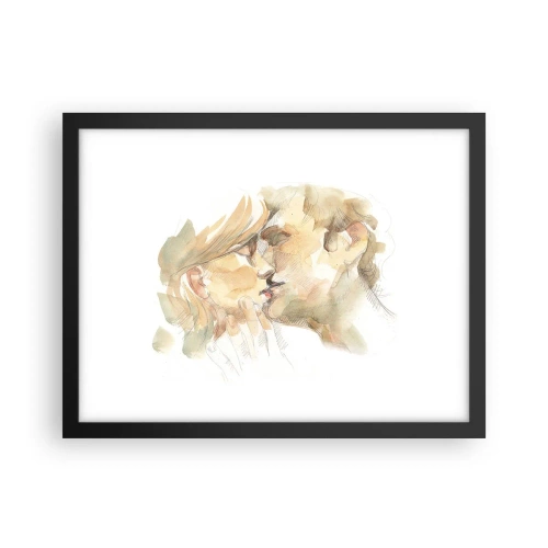 Plakát v černém rámu - Nalezena polovina? - 40x30 cm