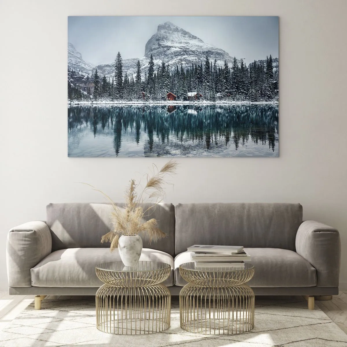 Obraz na skle - Kanadské útočiště - 120x80 cm