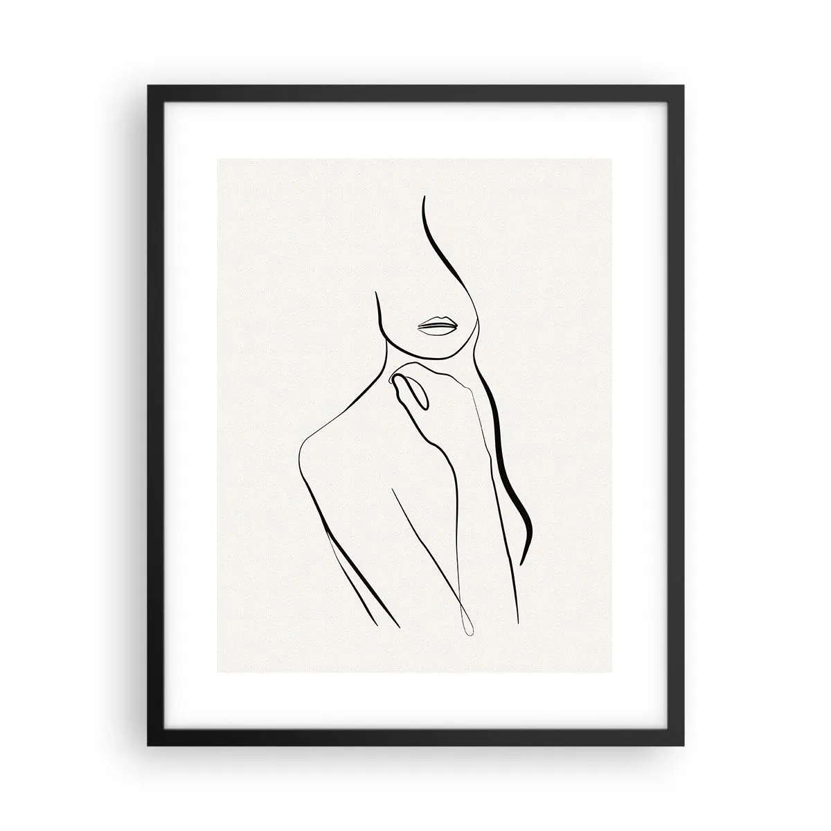 Plakát v černém rámu - Vlna melancholie - 40x50 cm