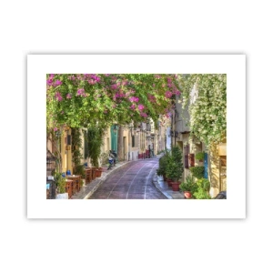 Plakát - Kvetoucí zákoutí - 40x30 cm