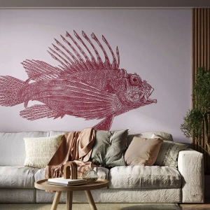 Fototapeta Premium Sand - Obyvatelka exotických vod - Ryba, Perutýn, Tropický - 150x105 cm
