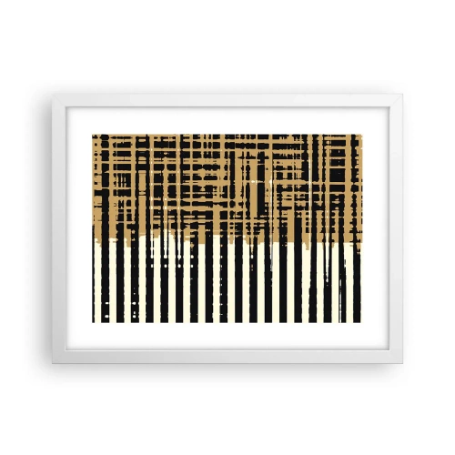 Plakát v bílém rámu - Architektonická abstrakce - 40x30 cm