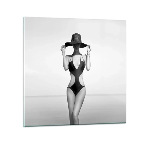 Obraz na skle - Jmenuji se: Elegance - 70x70 cm