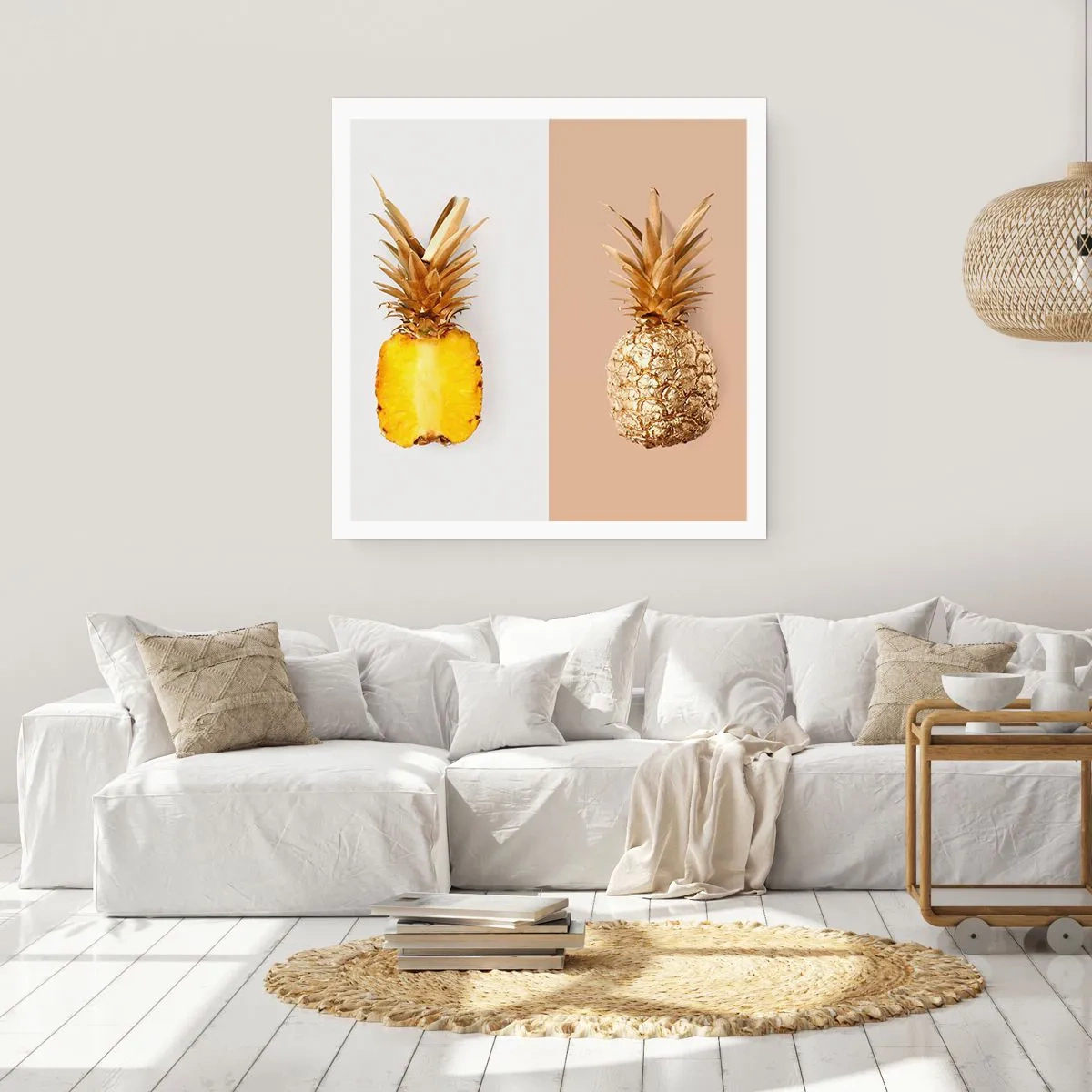 Plakát - Ananas pro nás - 60x60 cm