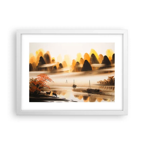 Plakát v bílém rámu - Dál než na Dálném východu - 40x30 cm