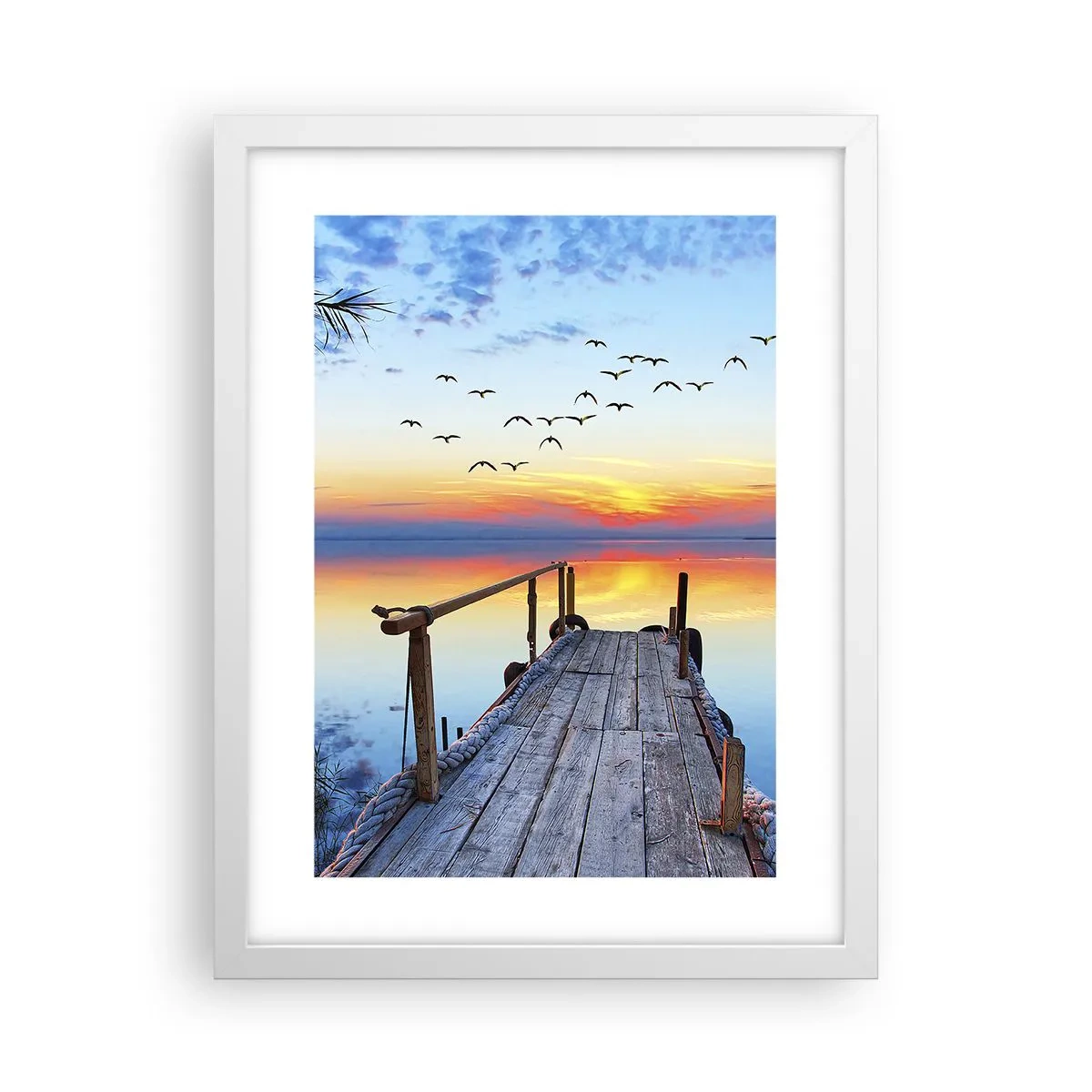 Plakát v bílém rámu - Je čas vrátit se… - 30x40 cm