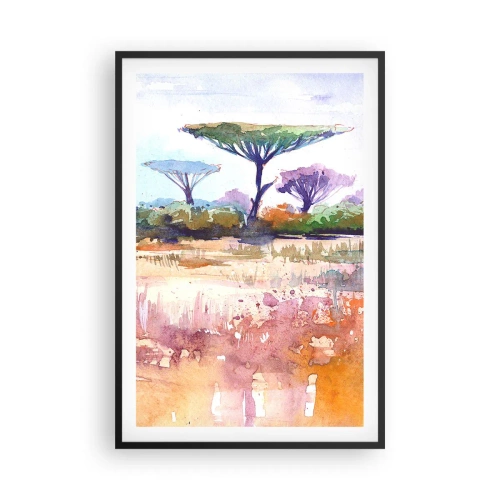 Plakát v černém rámu - Barvy savany - 61x91 cm