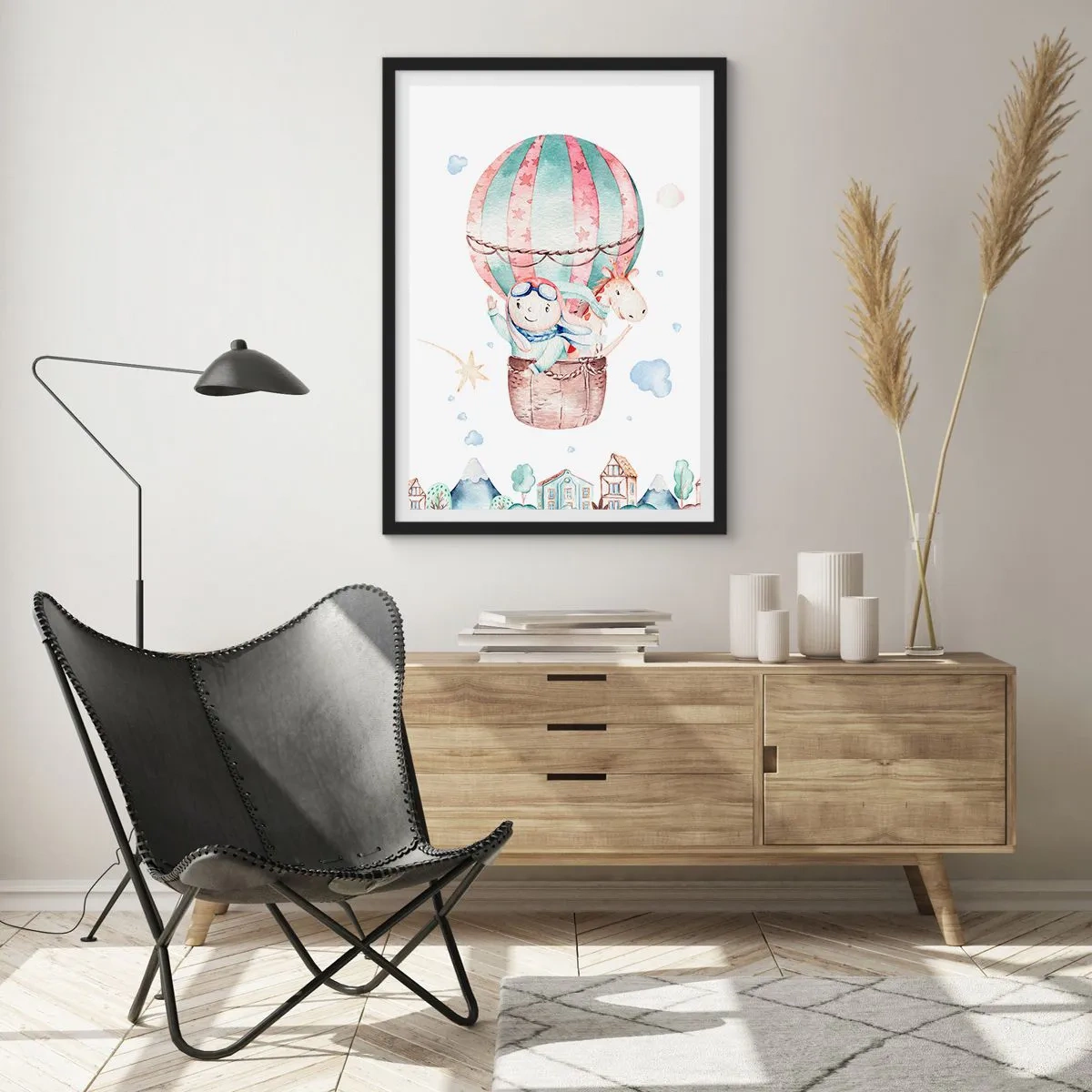 Plakát v černém rámu - Brzy se vrátíme! - 50x70 cm